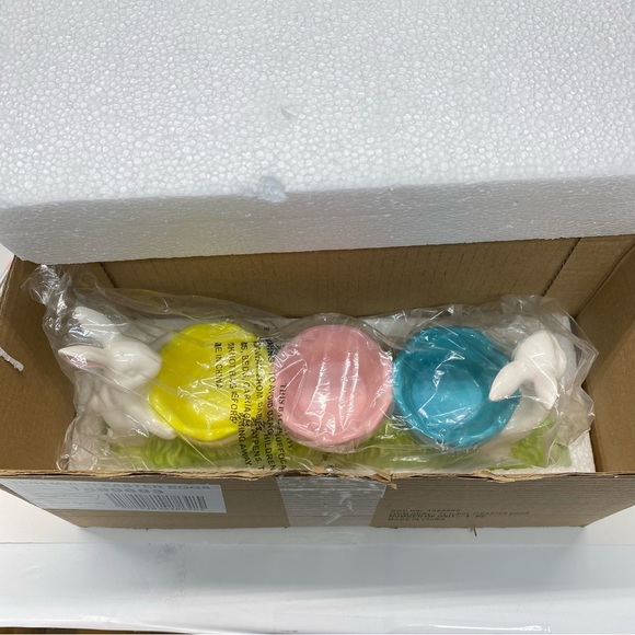 Yankee Candle Easter Egg Bunny Tealight Holder Bunnies Spring Pink Yellow Blue - Picture 14 of 14